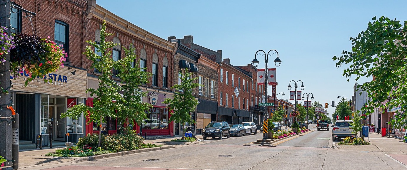 overhead image of downtown georgetown