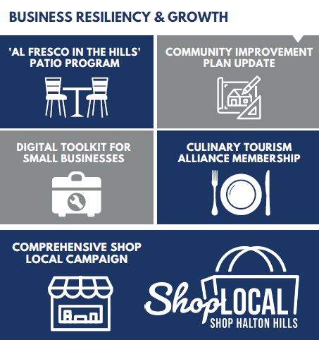 Economic recovery and resiliency plan infographic