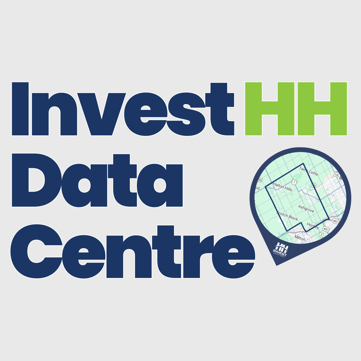 Image of text that reads: Invest HH Data Centre